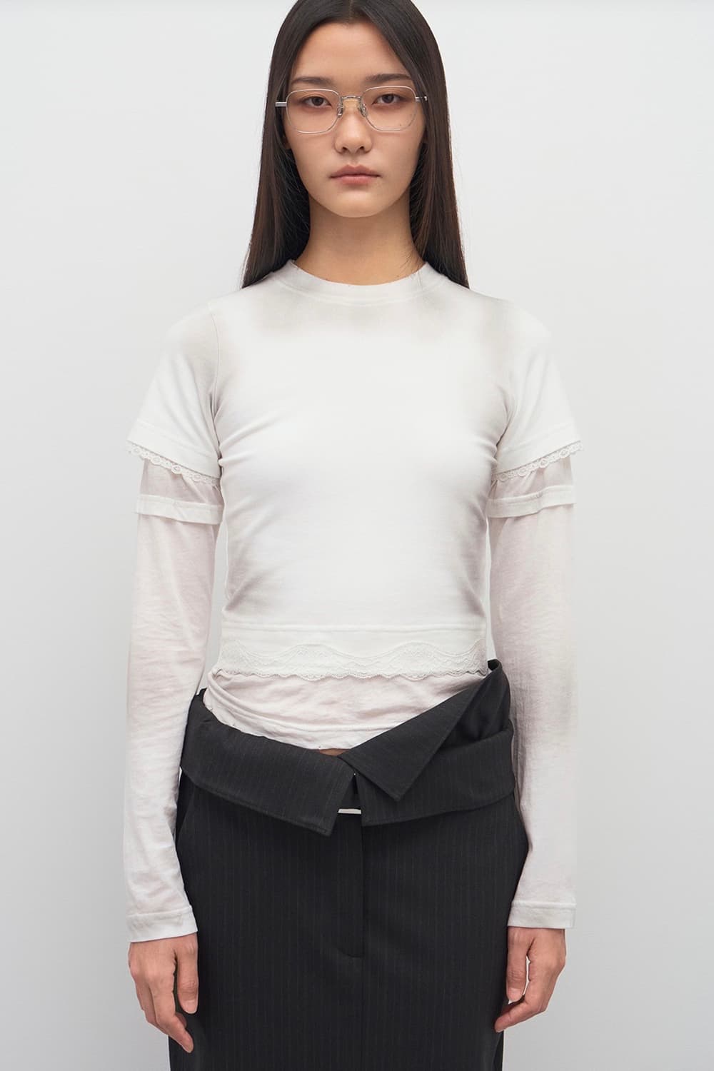 LCDC SPRAY WASHED LAYERED JERSEY TOP 상품이미지1