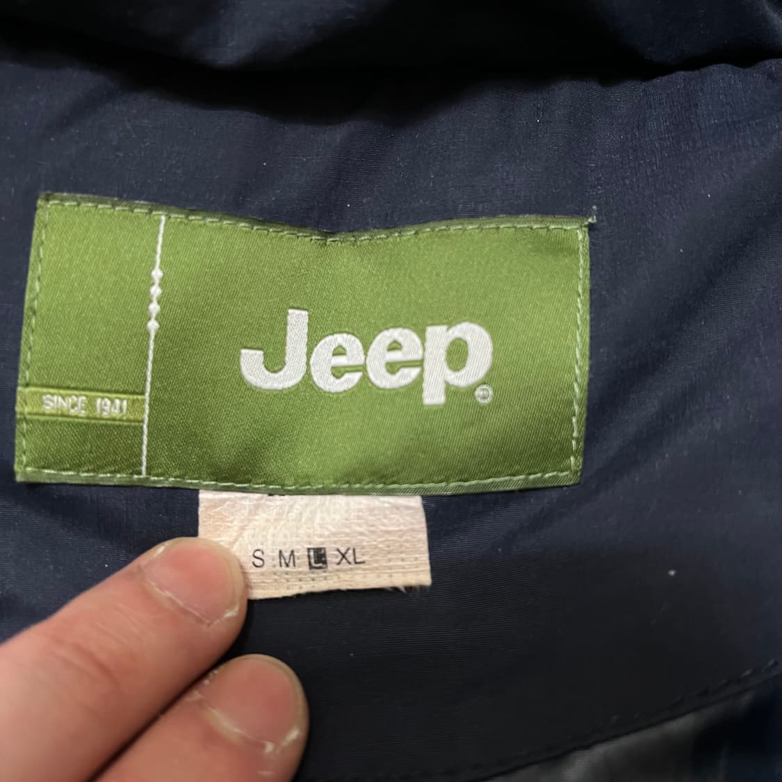 지프 Jeep 빈티지 패치 패딩 조끼 L(100) 상품이미지5