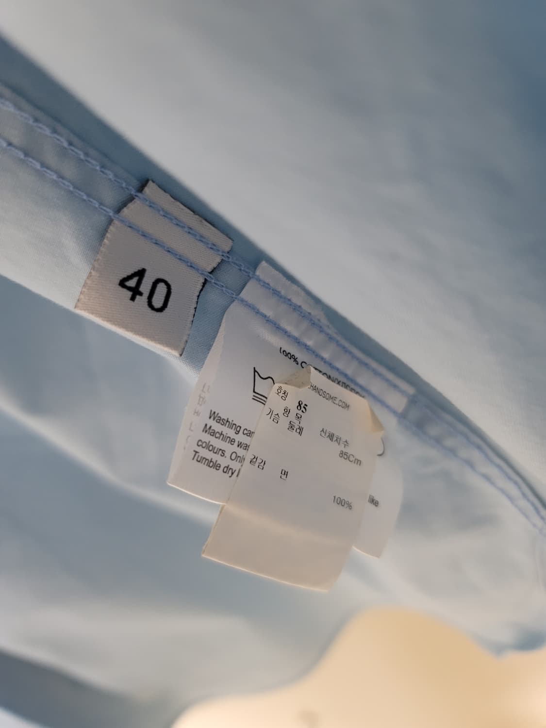 워크오브셰임 반카라 오버핏 코튼 셔츠 40/85표기 100정사이즈 극상 상품이미지6