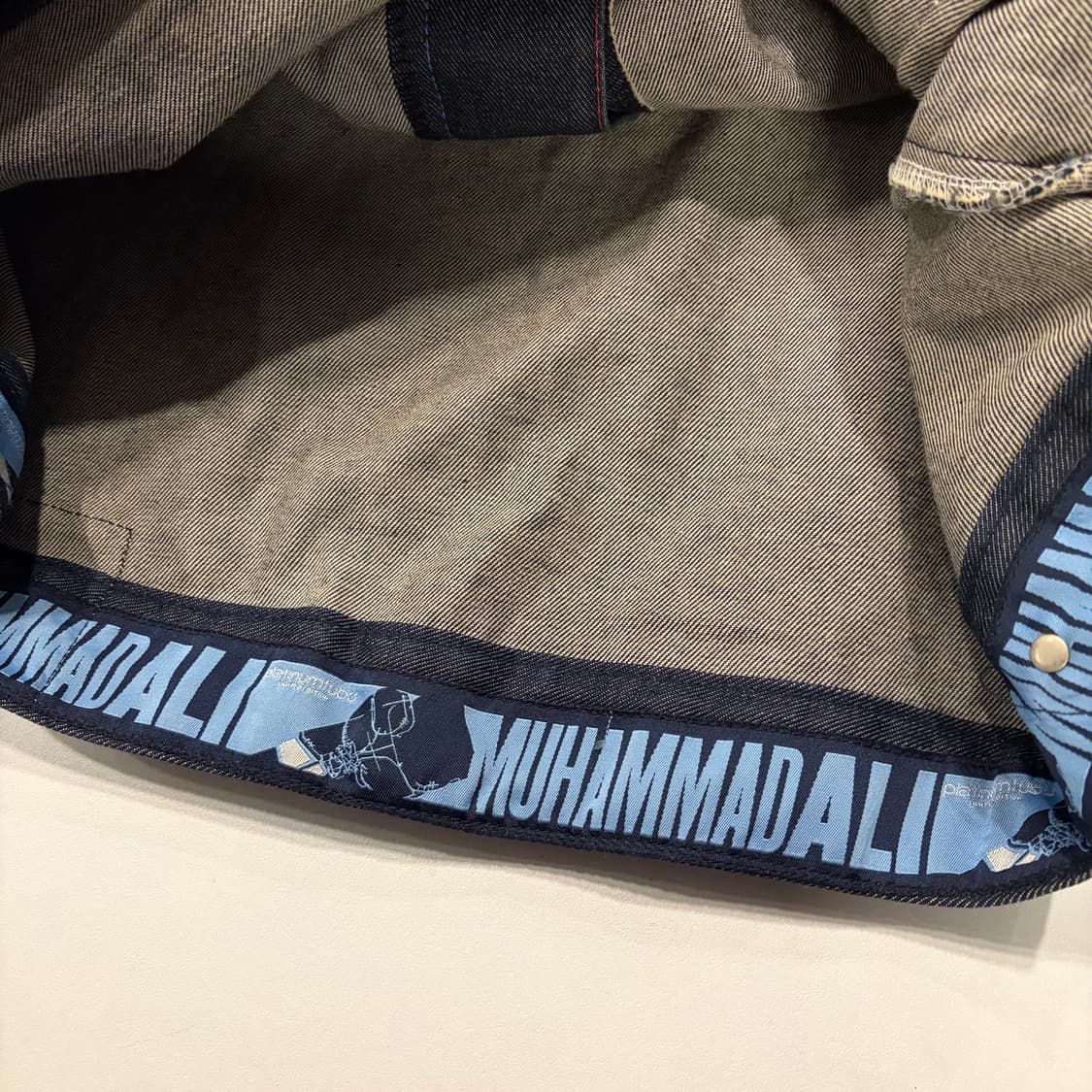 [M] 90s FUBU 플래티넘 푸부 무하마드 알리 데님 자켓 D679 상품이미지6