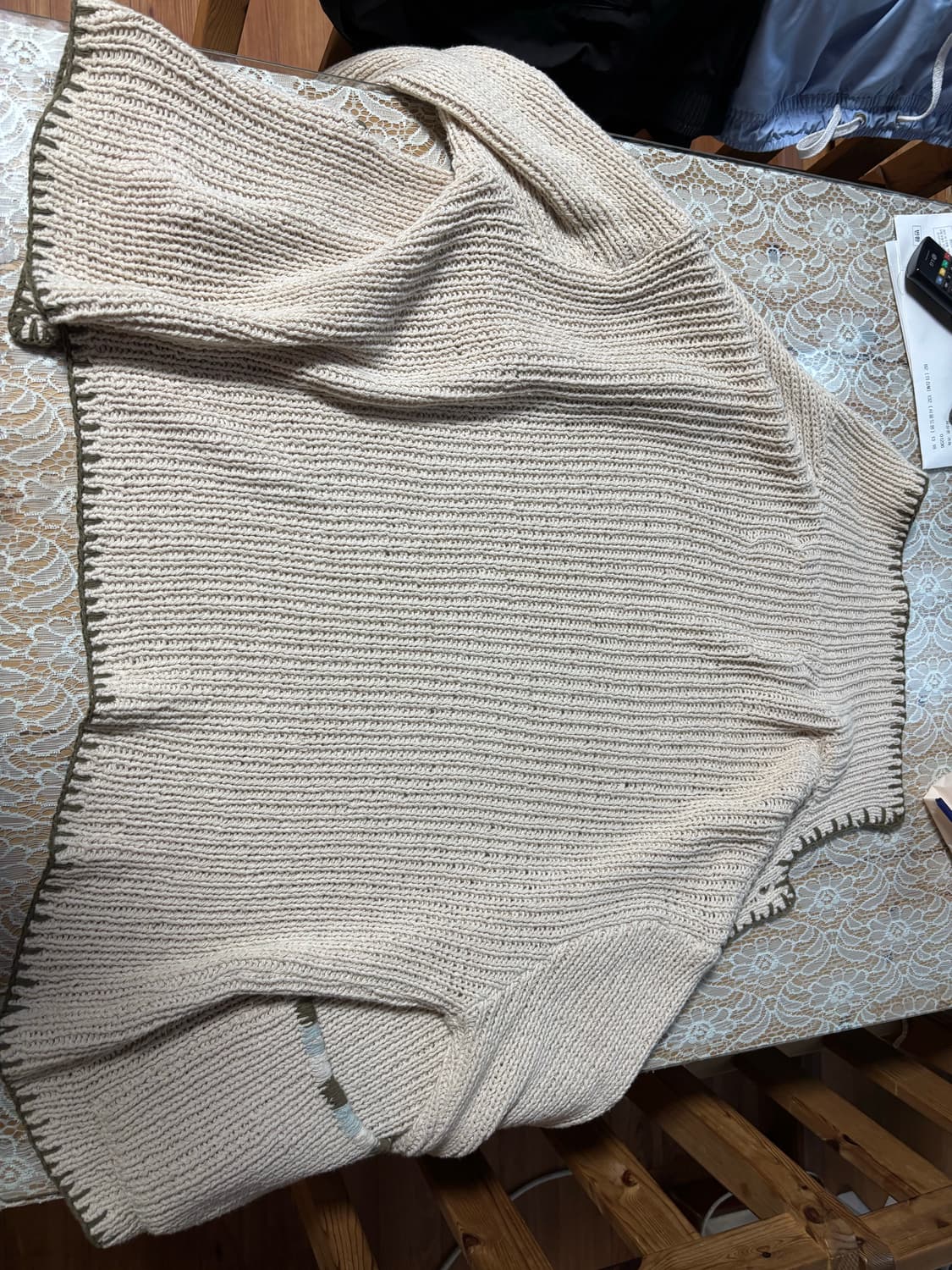 Story mfg. GRANDAD 스티치 디테일 가디건 상품이미지10