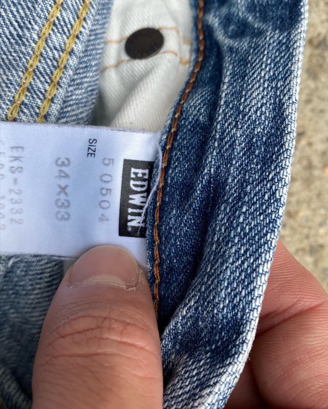 90's EDWIN 505ZX selvage jeans 상품이미지7