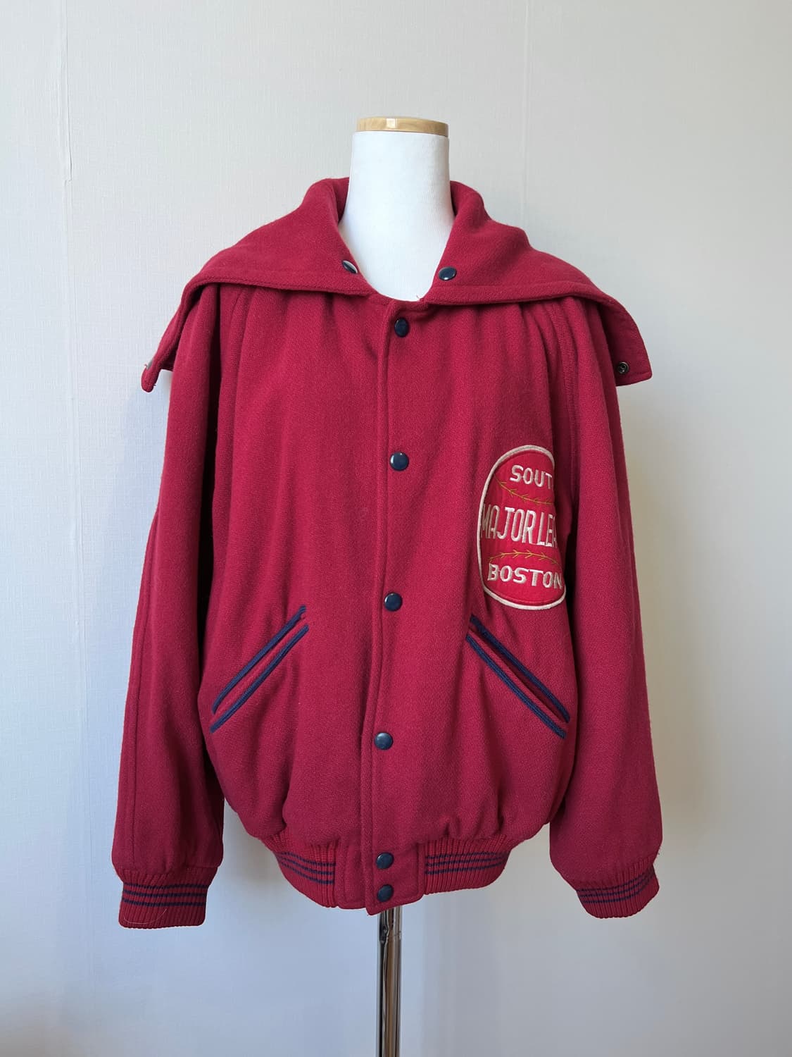 red varsity jacket 상품이미지2