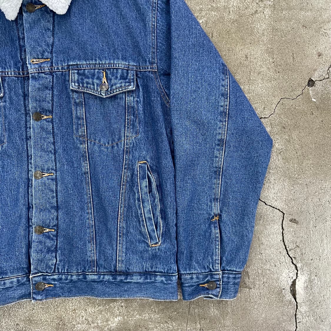 빈티지 쉐르파 데님자켓 L 상품이미지4