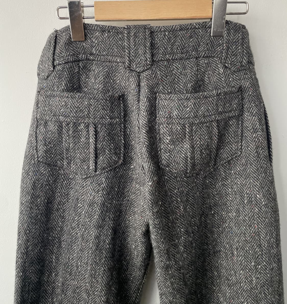 low rise herringbone heavy wool pants 상품이미지7