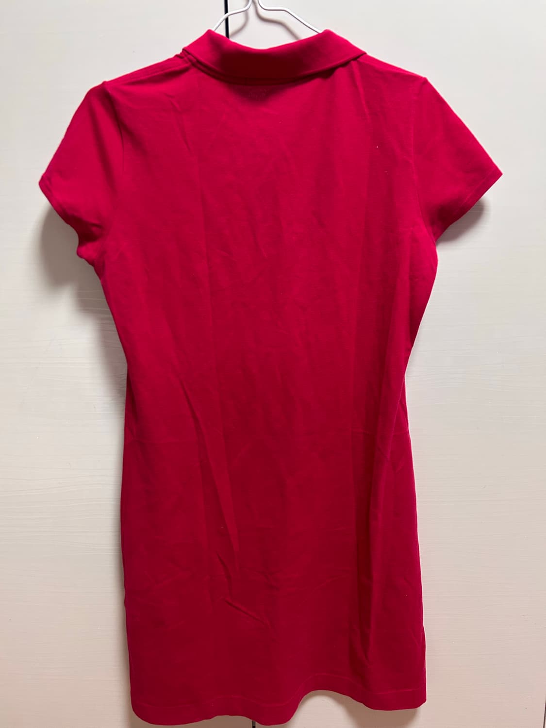 라코스테 여성 폴로 원피스 38 레드 상품이미지2