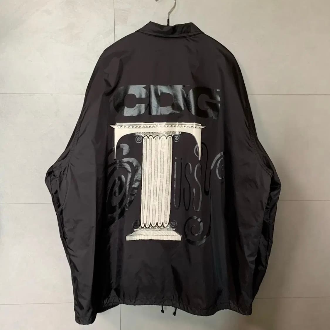 [XXL] CDG x 스투시 코치 자켓 블랙 상품이미지4