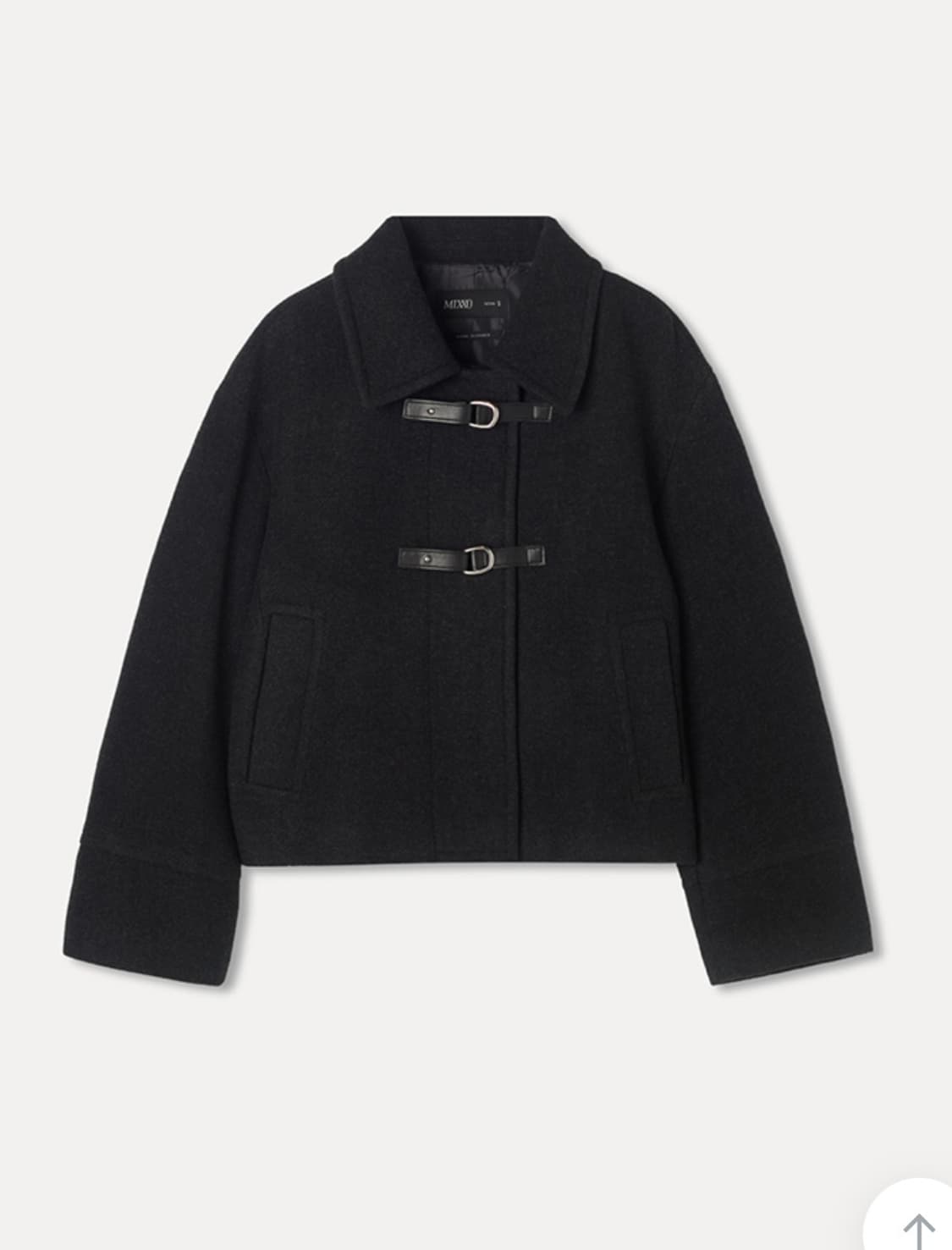 미쏘 블랙 숏 코트 상품이미지1