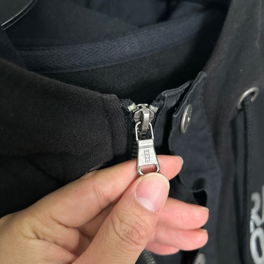 (XL) DOHC y2k 블랙 후드집업 상품이미지5