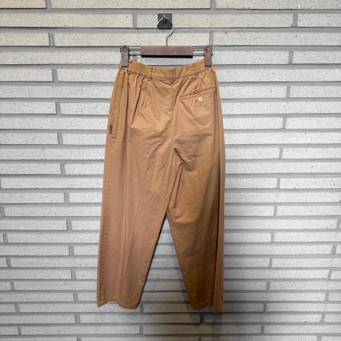 겐조 팬츠 와이드 디테일 카멜 상품이미지2