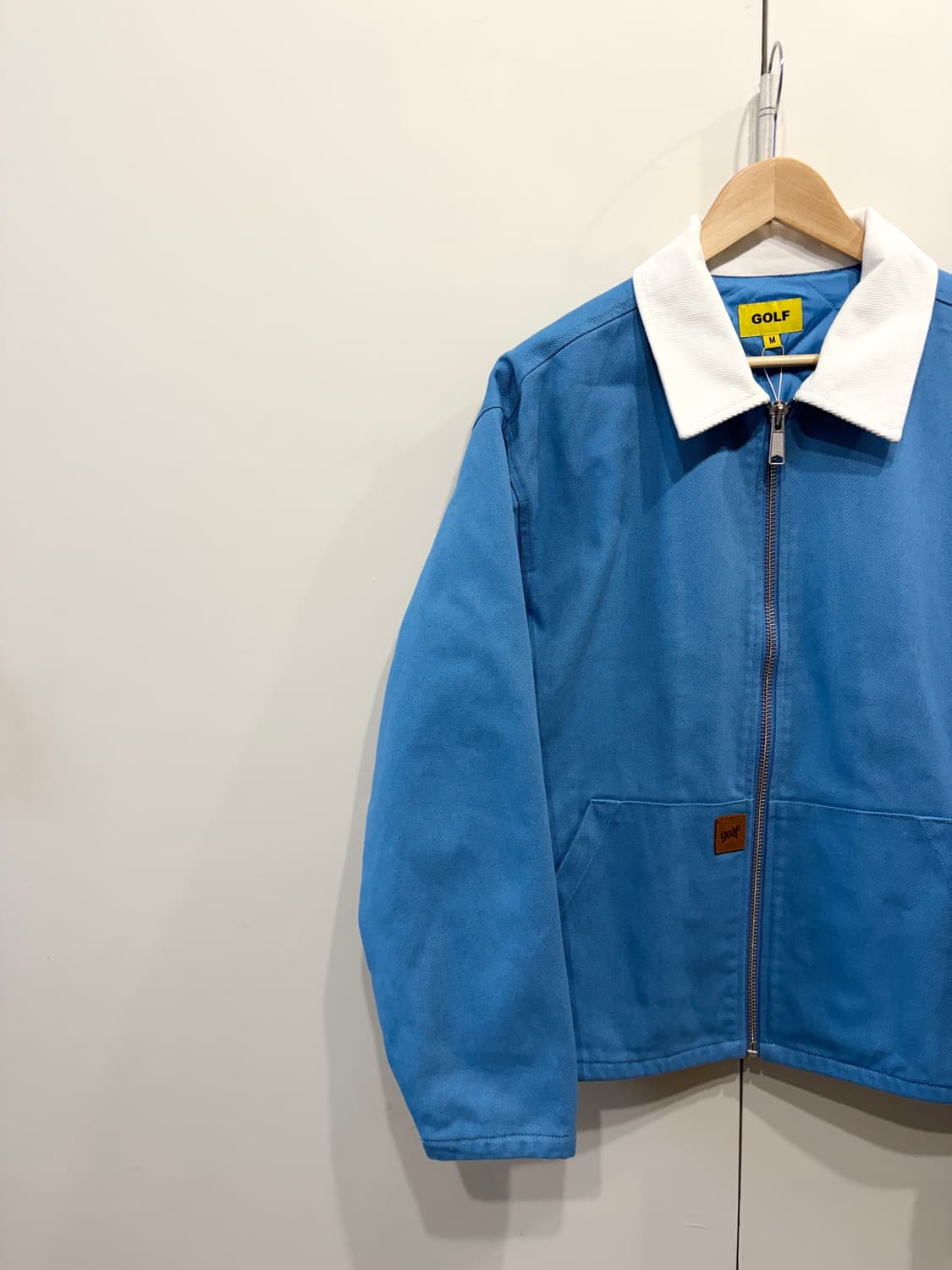 23FW 골프왕 콘트라스트 스티치 워크 자켓 상품이미지2