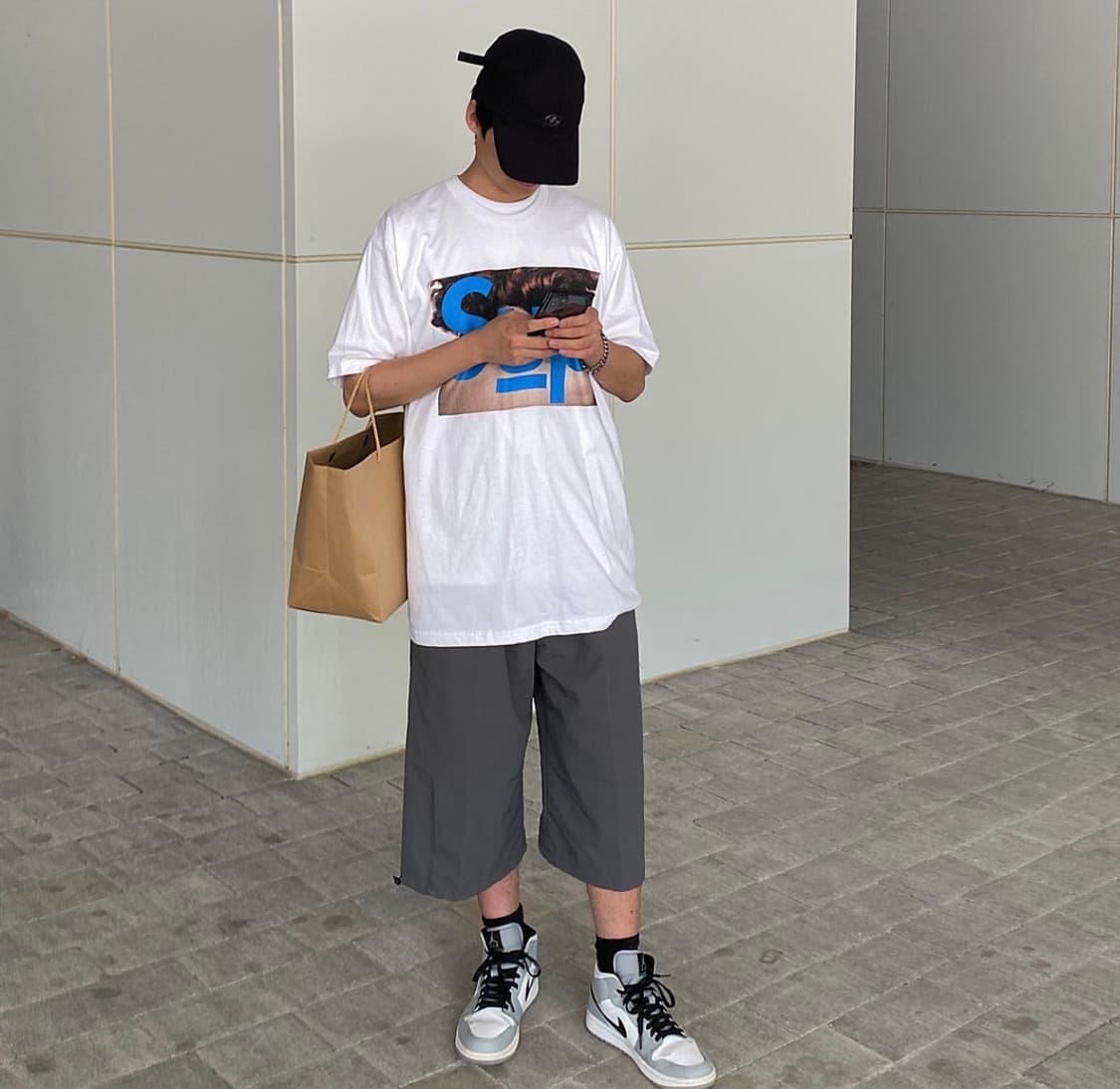 나이키 조던 1 미드 라이크 스모크 그레이 275 상품이미지6