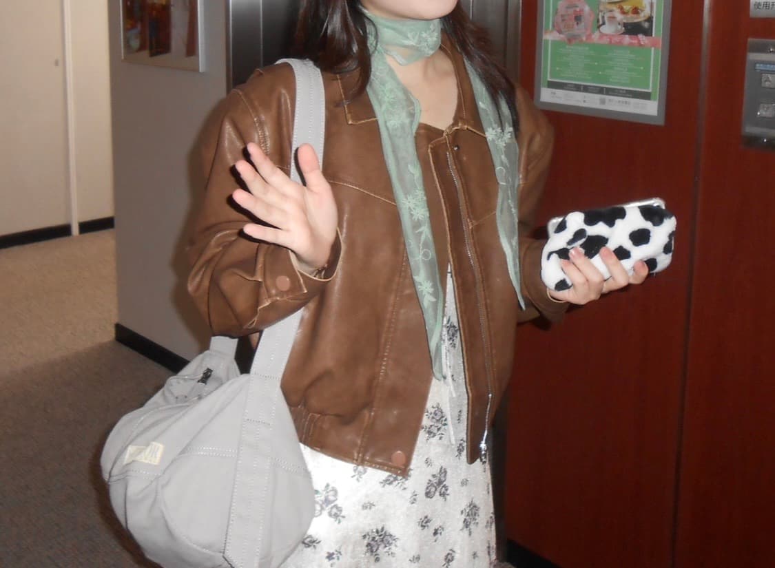 빈티지 워싱 비건 레더 자켓 상품이미지1