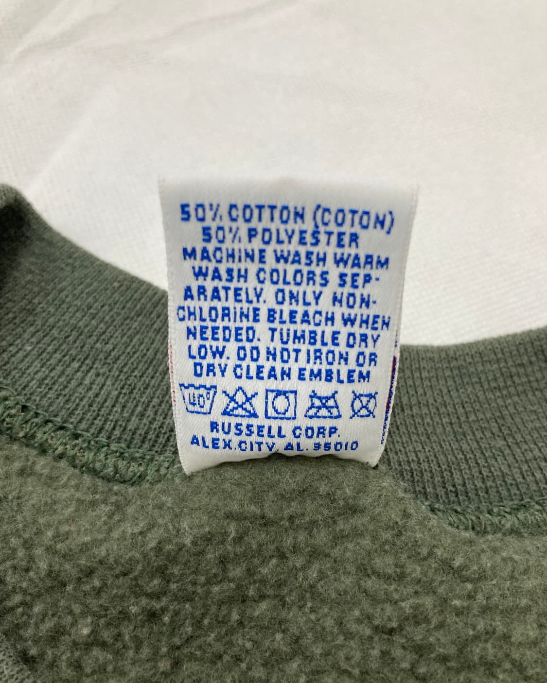 90s Russell Sweatshirt (army green) 상품이미지4