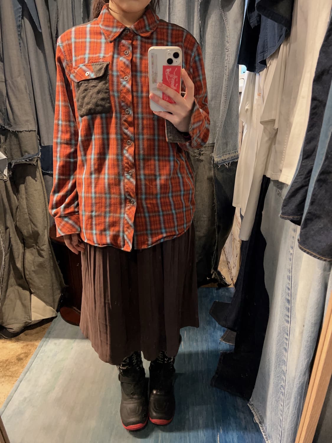 44-66 ) Marmot Plaid Flannel Shirt 상품이미지3