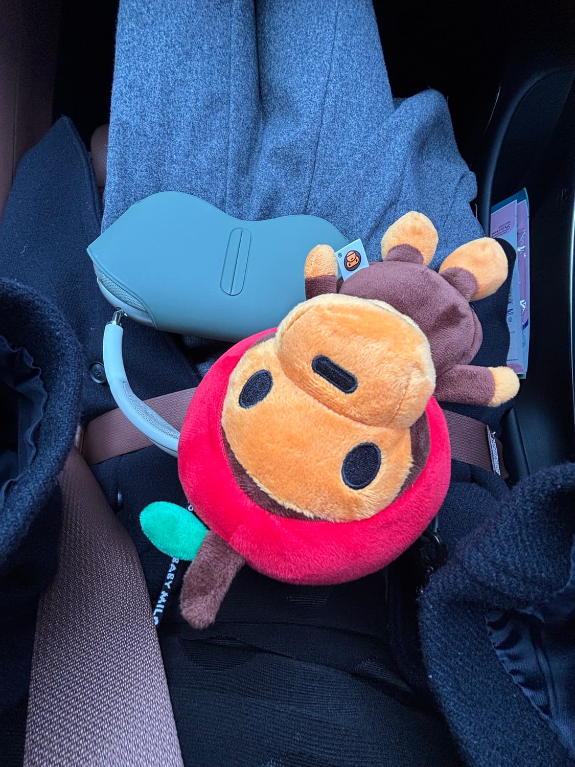 베이프 베이비 마일로 플러시 모바일 백 레드 상품이미지4