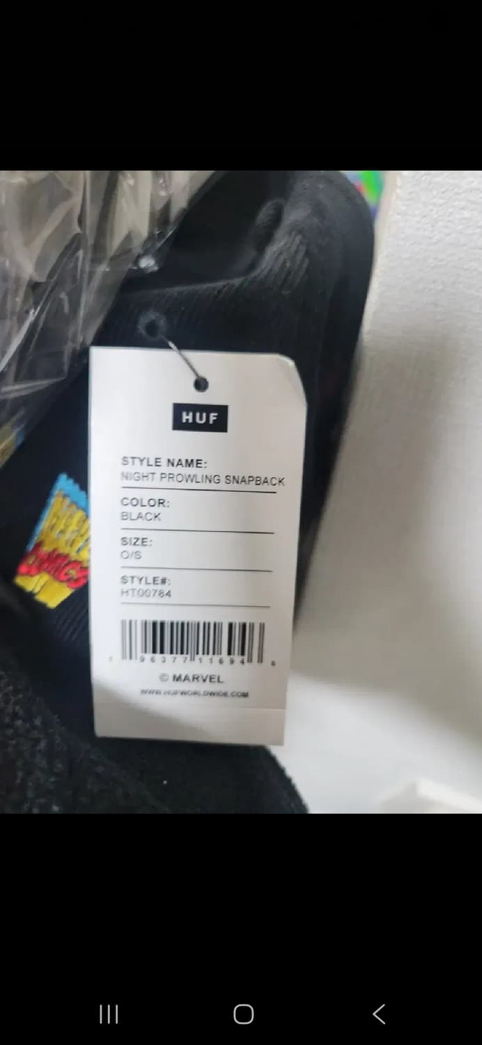 HUF x 마블 코듀로이 모자 새상품 허프 상품이미지3