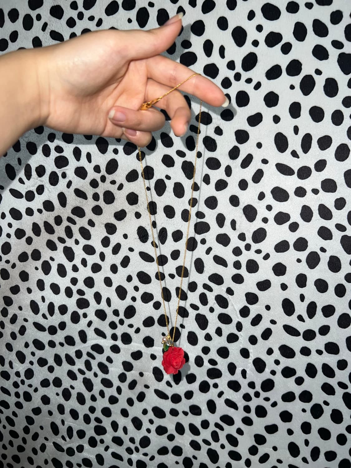 엔틱깔 페어리 장미 골드체인 빈티지 목걸이 상품이미지4