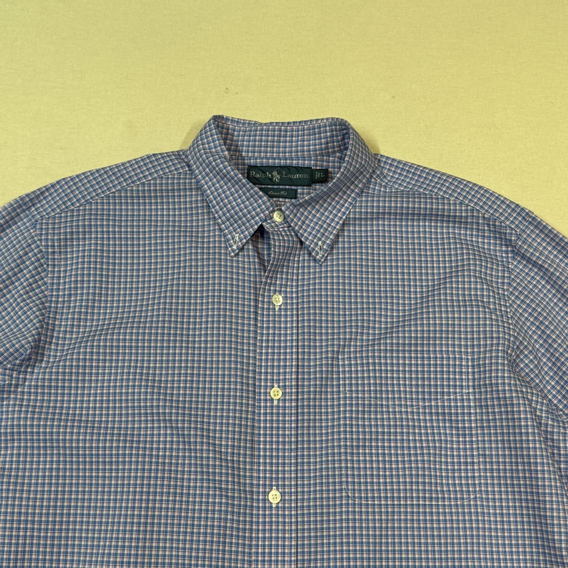 L) 폴로 랄프로렌 원포켓 클래식핏 체크 셔츠 상품이미지3