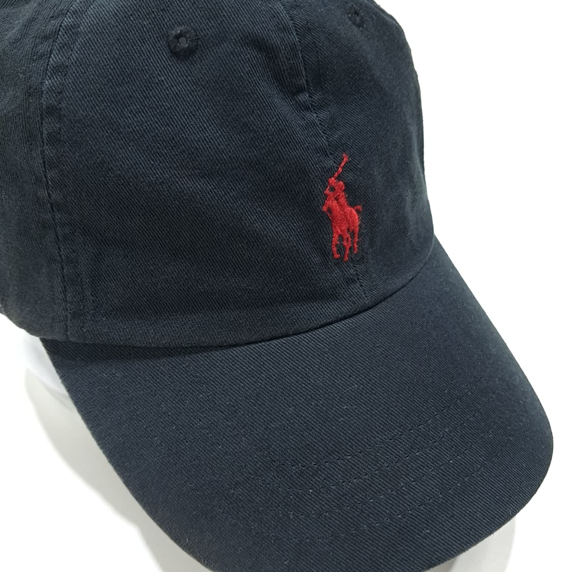 CL330 폴로 코튼 레드포니 네이비 볼캡 모자 상품이미지1