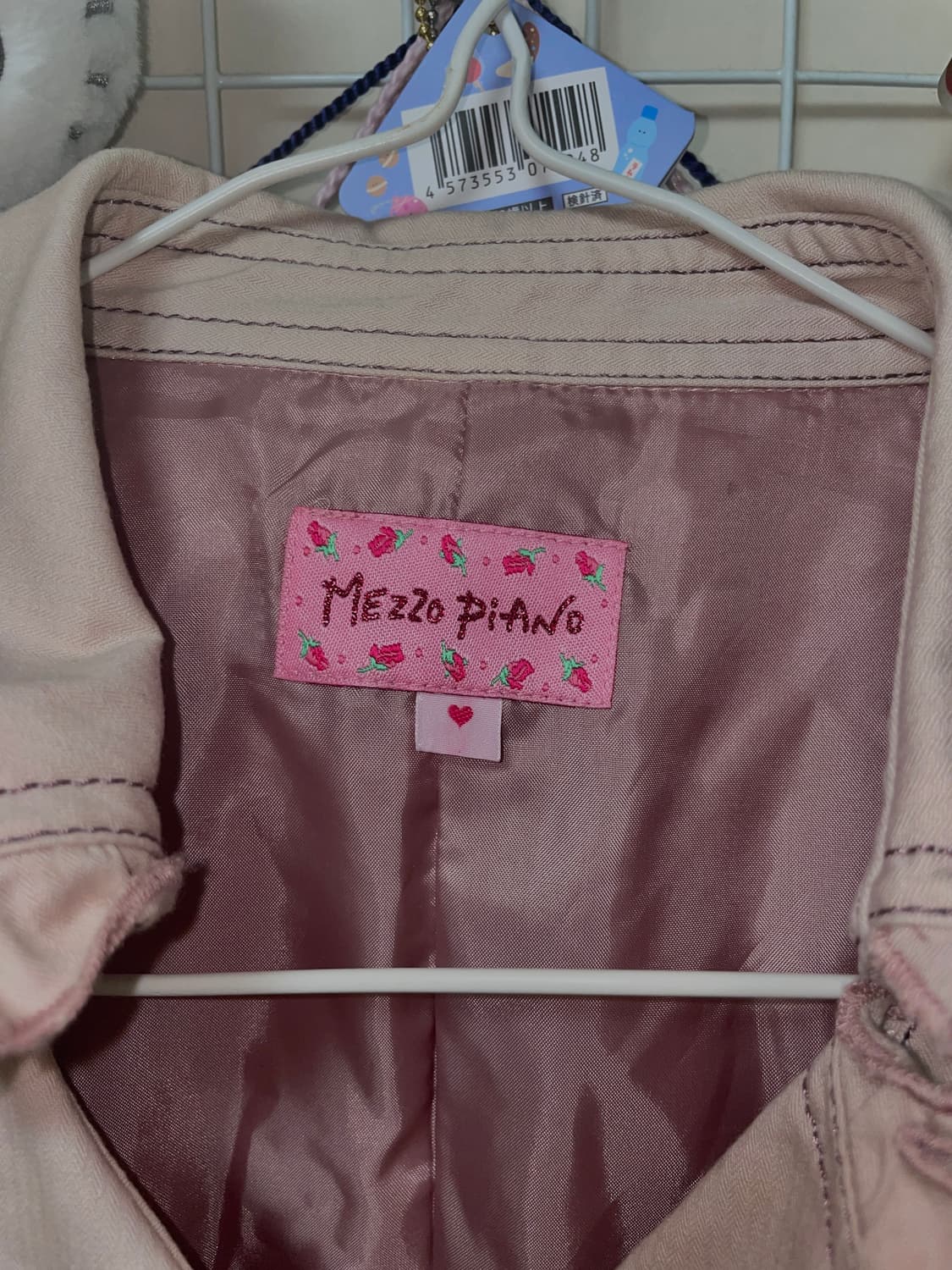 메조피아노 라떼갸루 핑크 프릴 트렌치 코트 히메갸루 조지호쿠 상품이미지2