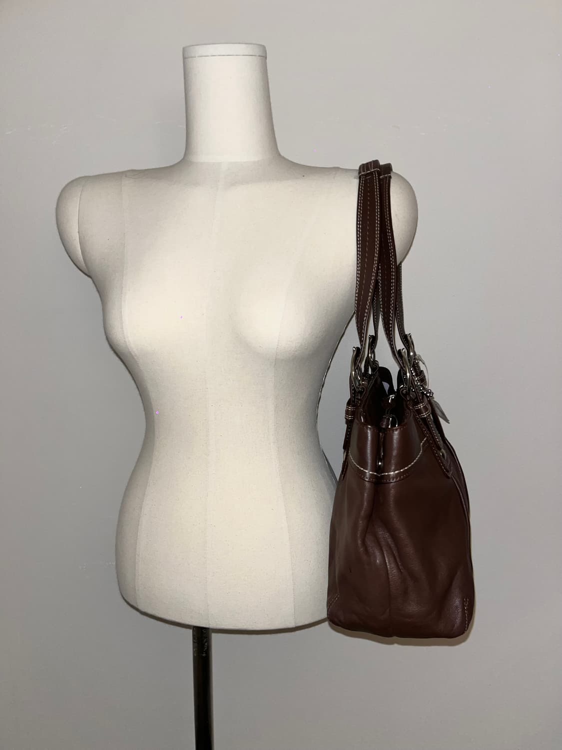 📦90s Coach brown shoulder bag 상품이미지4