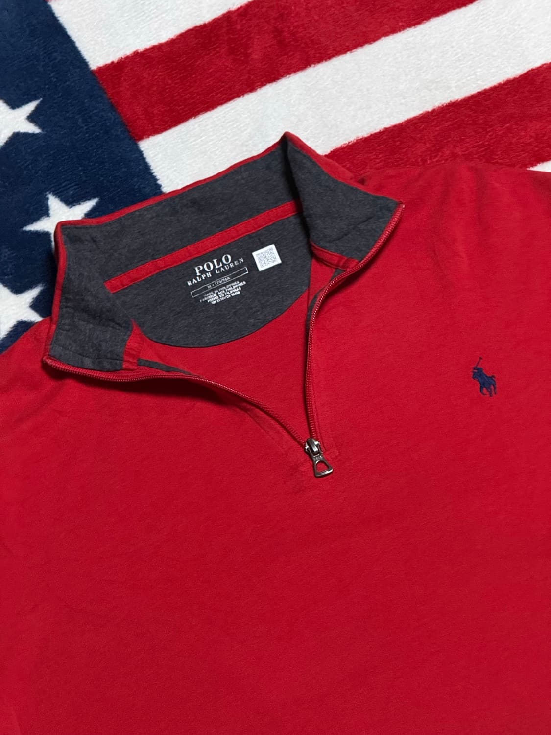 폴로 랄프로렌 하프집업 아노락 스웻 빈티지 [L] 상품이미지5