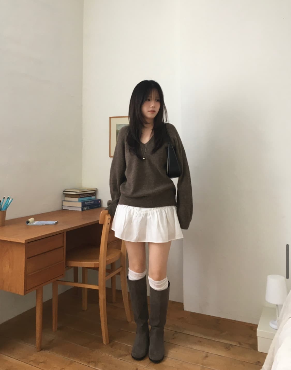 아워캐비넷 스웨이드 롱부츠 235 상품이미지2