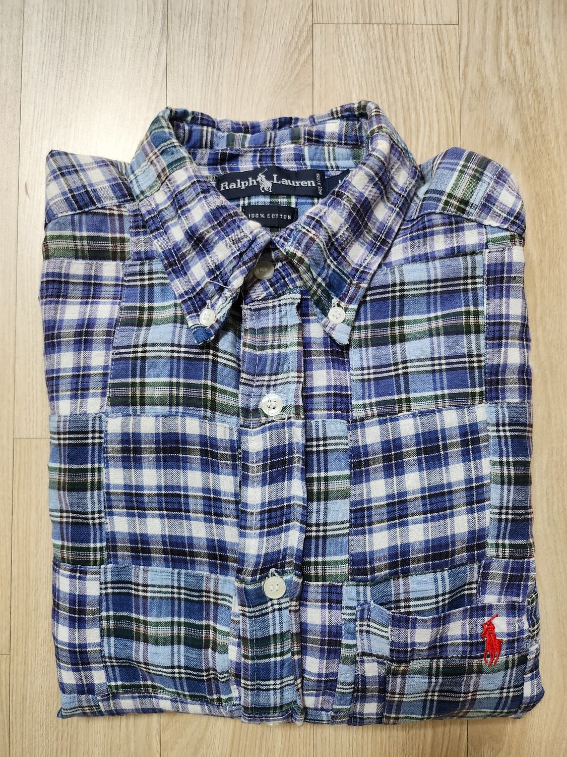 폴로랄프로렌 패치워크셔츠 (L 상품이미지4