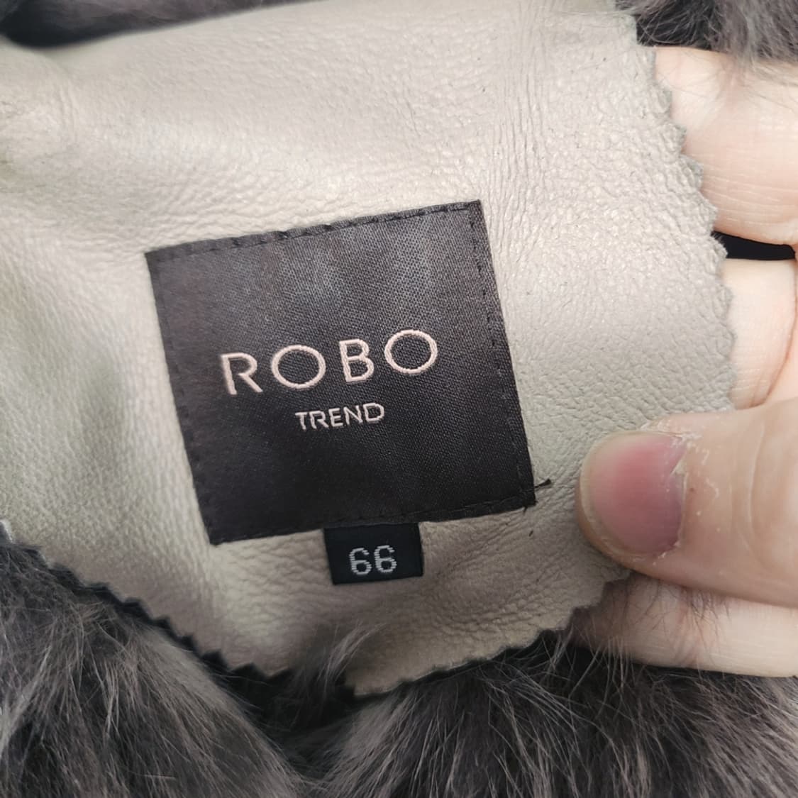 ROBO 양가죽 양털 무스탕 코트 66사이즈 상품이미지4