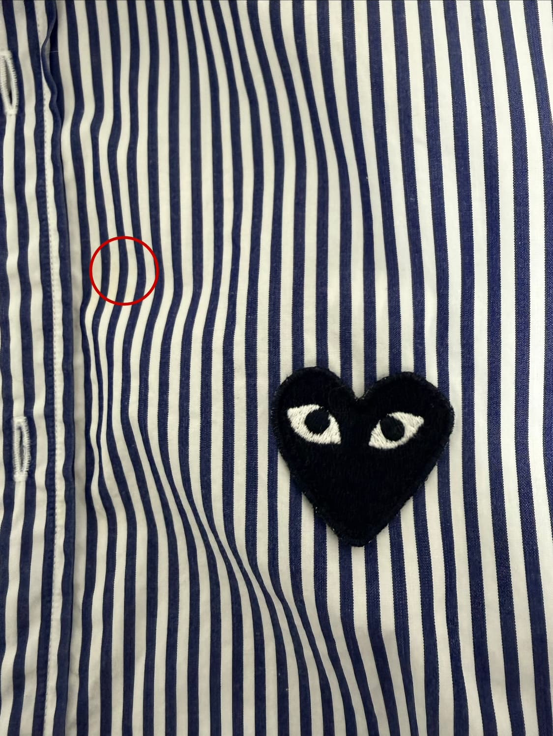 꼼데가르송 스트라이프 셔츠 M 상품이미지3