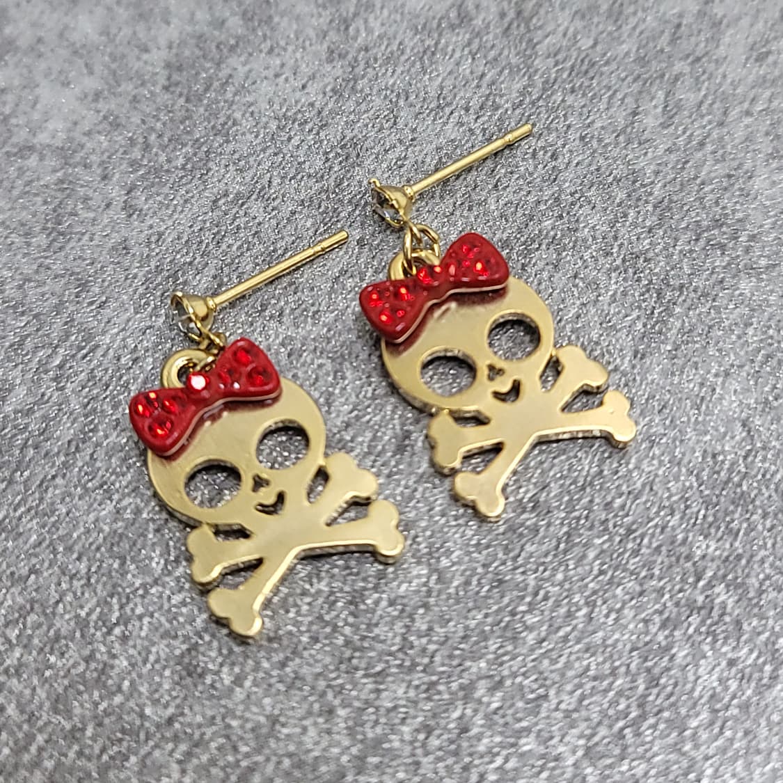 skull earrings necklace set 상품이미지4