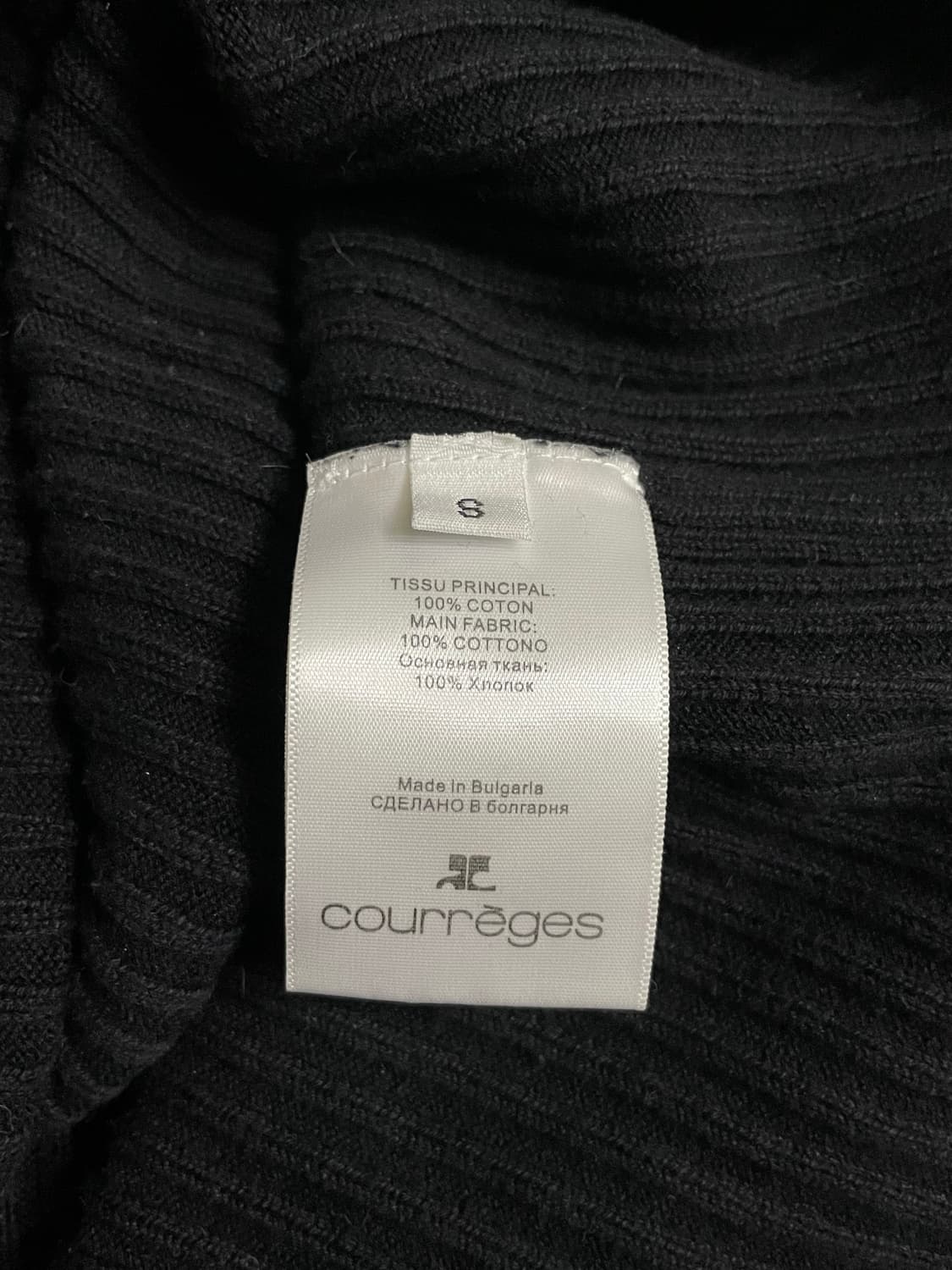 꾸레쥬(courreges) 모크넥 립 스웨터팝니다. 상품이미지7