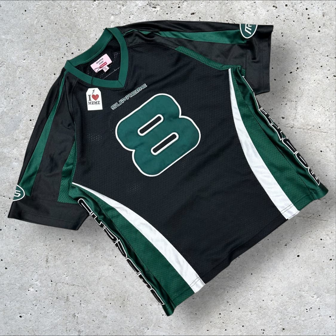 [M] 슈프림 Supreme 마틴로즈 져지 반팔 블랙/그린 B97 상품이미지1