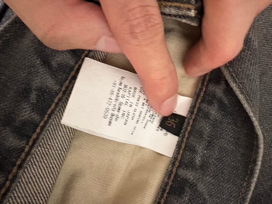 [새상품] 캐피탈 본데님 팬츠 블랙 36 상품이미지3