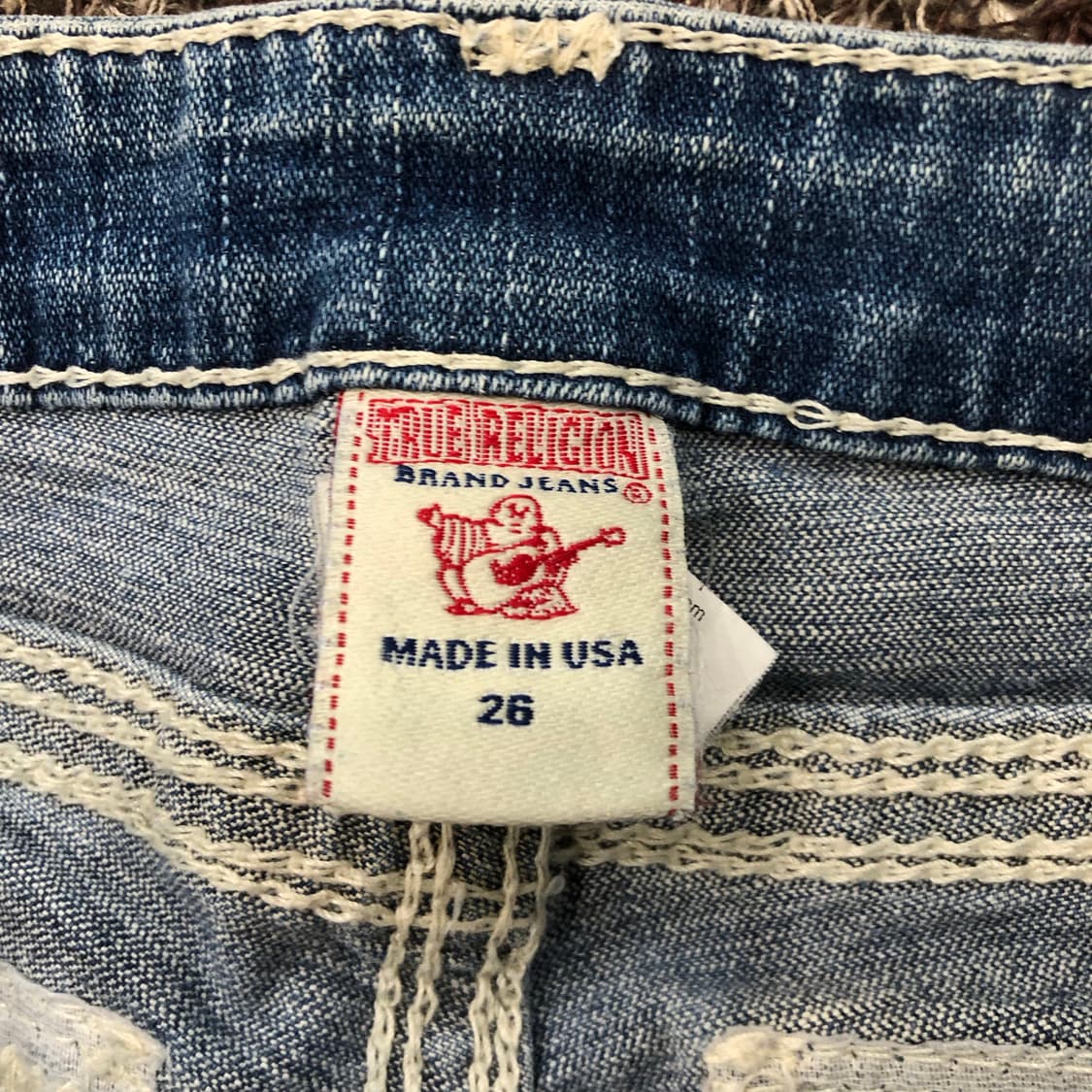 트루릴리전 빌리 빅 QT 스티치 워싱 데님 팬츠 상품이미지6