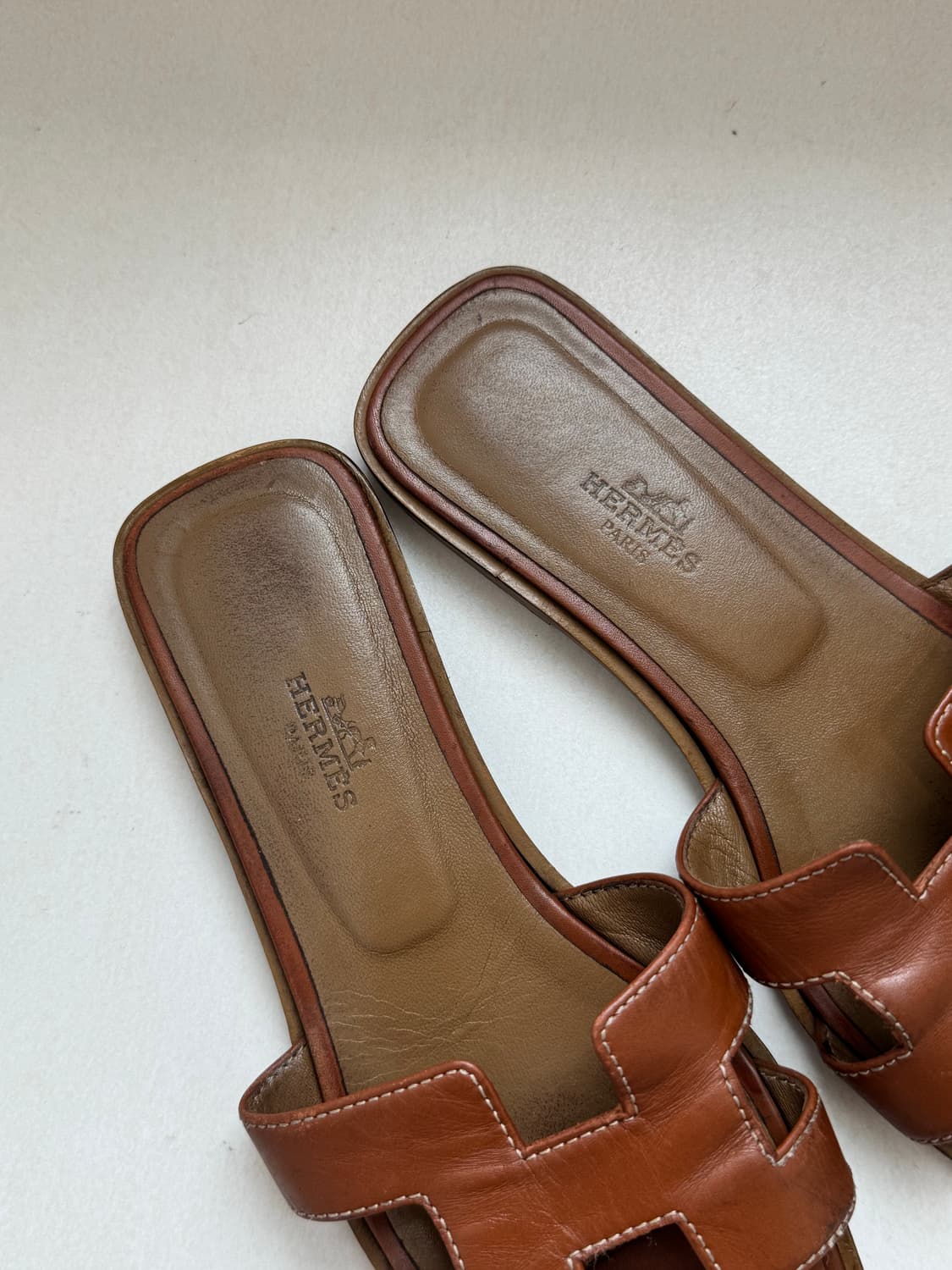 에르메스 오란 슬리퍼 샌들 브라운 골드 36 230 상품이미지2