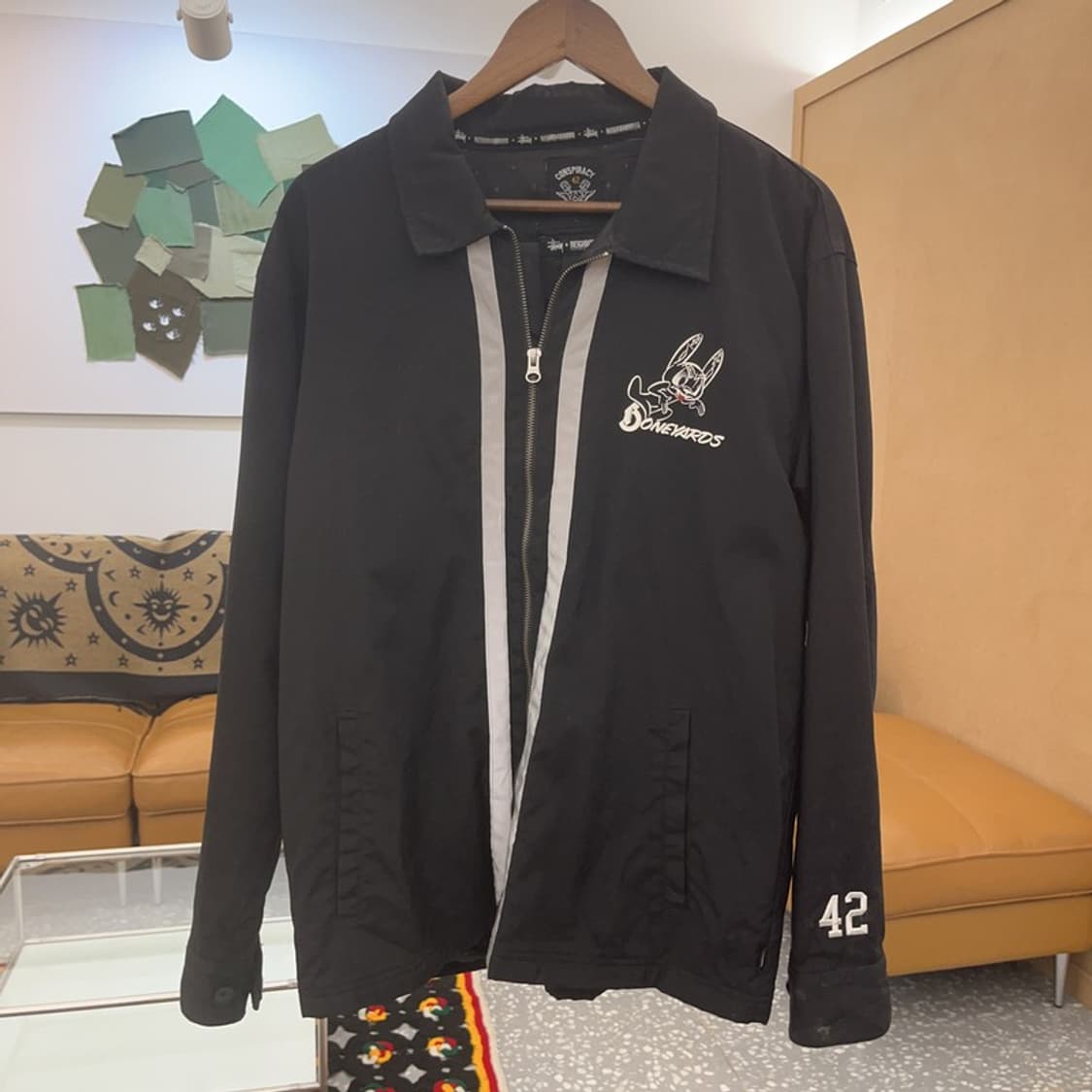 스투시X네이버후드 희귀 키치 리플렉티브 자켓 L C07860 상품이미지3