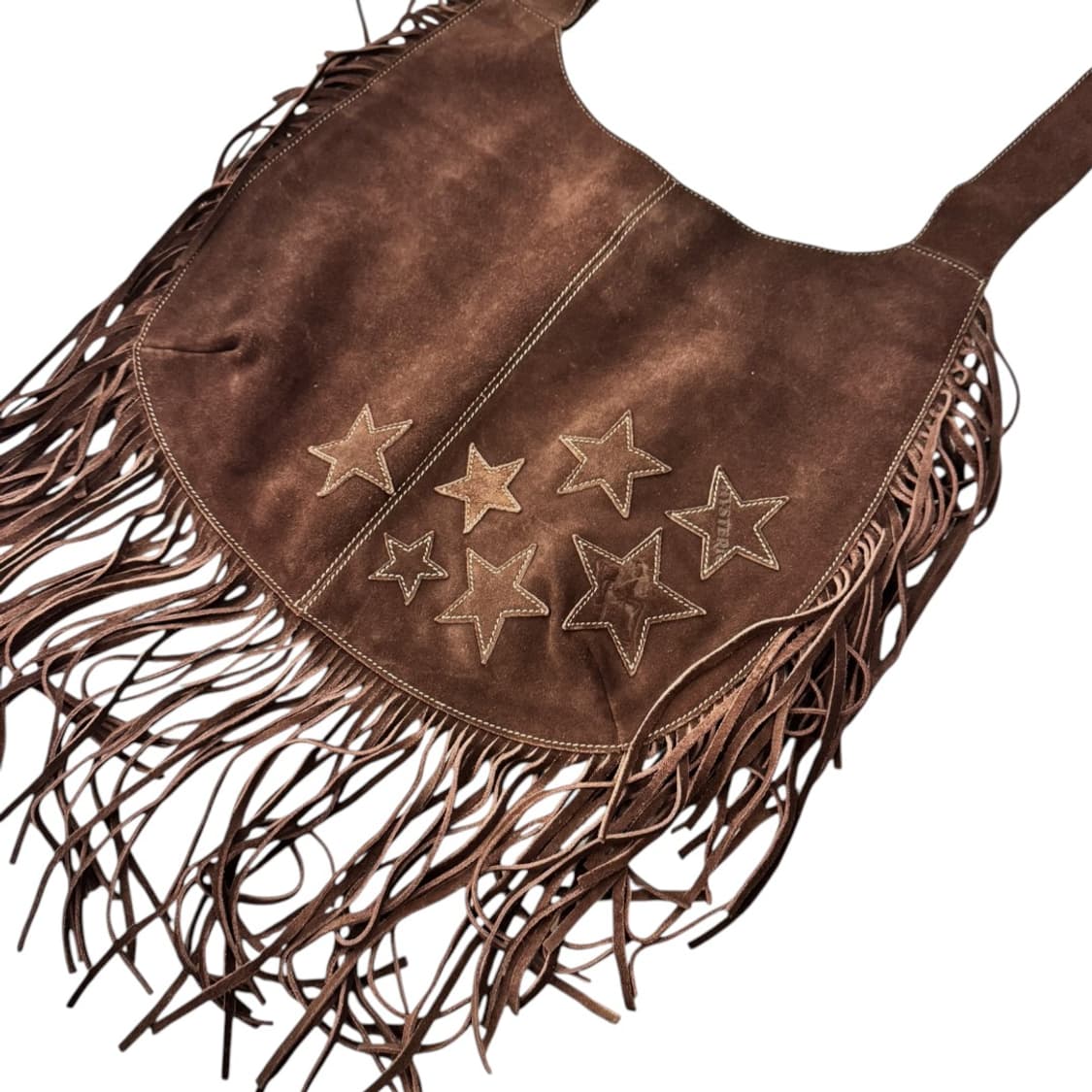 히스테릭글래머 스웨이드 프린지 숄더백 브라운 상품이미지5