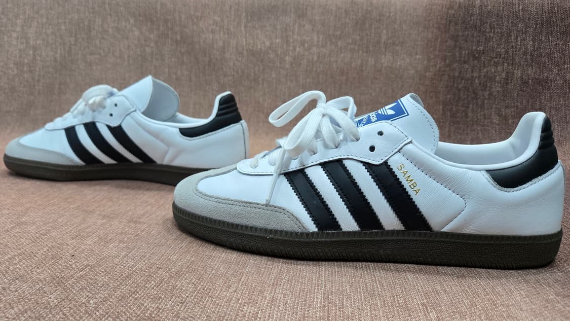 아디다스 미착용 265mm-삼바 OG 화이트 블랙   상품이미지4