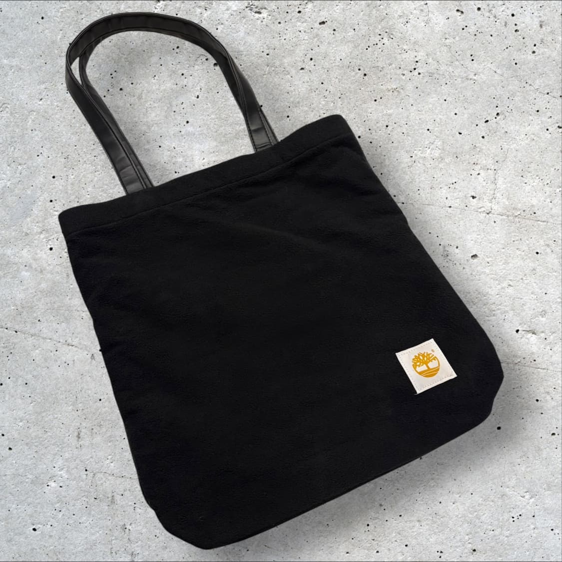 팀버랜드 플리스 노랑 로고 토트백 상품이미지2