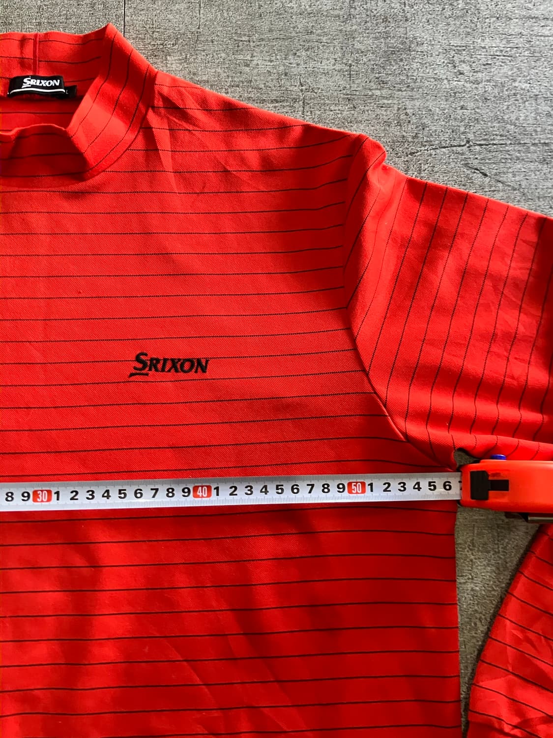 일본빈티지 Srixon 올드스쿨스트릿 가슴로고 모크넥티셔츠 상품이미지2