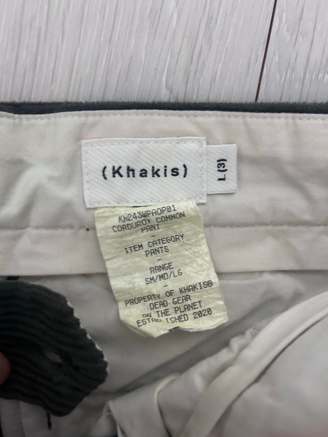 Khakis 코듀로이 팬츠  상품이미지5