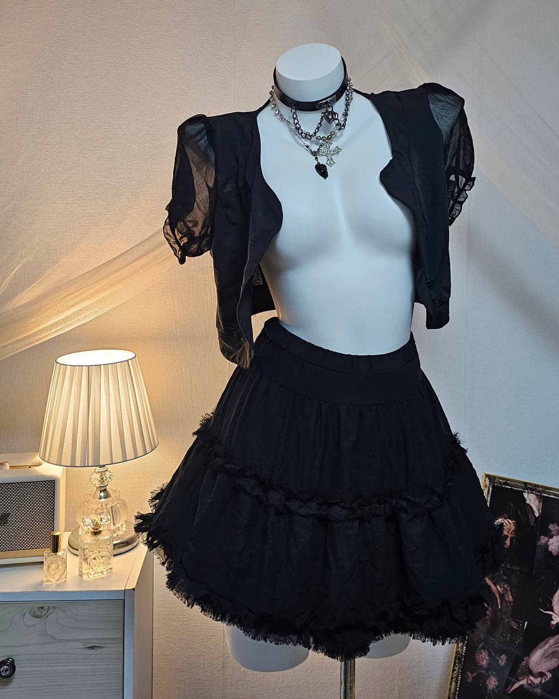 Black orietal fairy look style set 상품이미지4