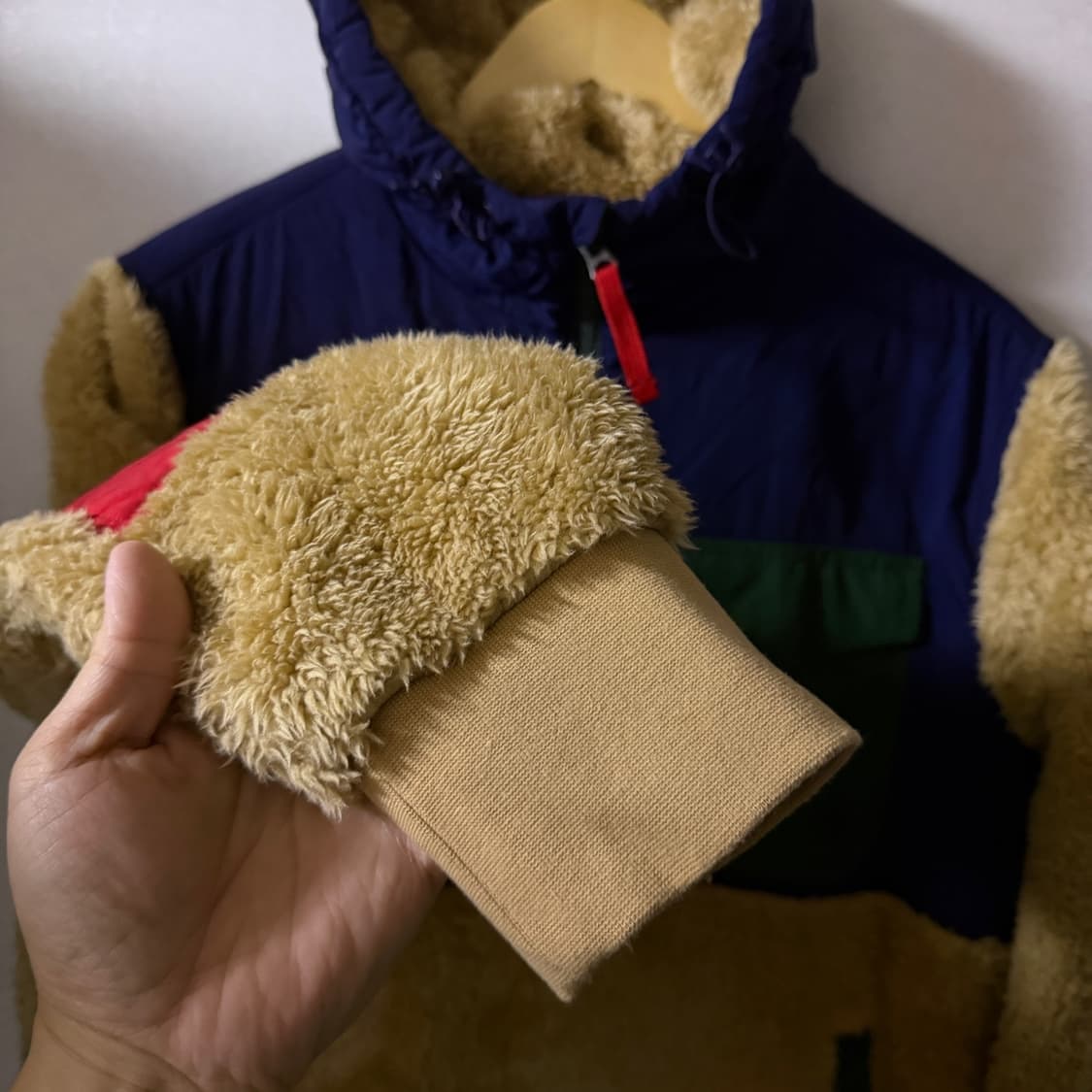 폴로 랄프로렌 하이브리드 쉐르파 후드티 하프 집업(100정도) 상품이미지3