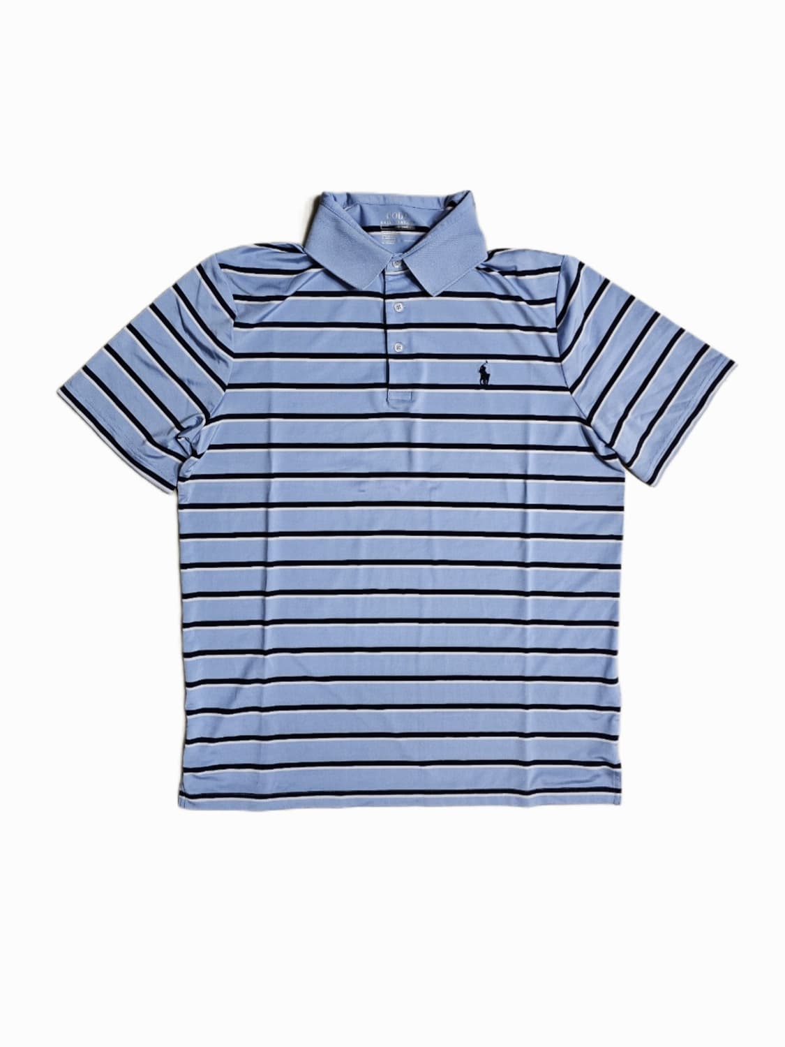 폴로 랄프로렌 스트라이프 기능성 반팔 카라티 M 상품이미지1