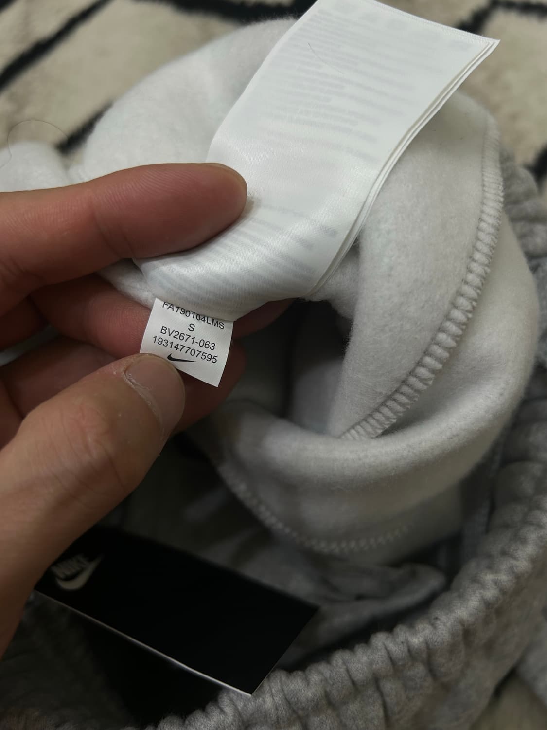 [S]나이키NSW 기모 조거 팬츠/그레이 상품이미지6