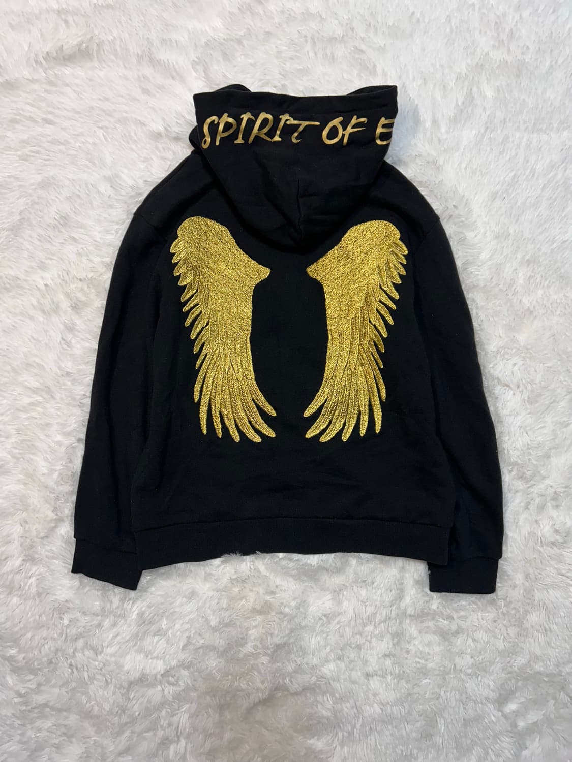 Evisu y2k 00s gold wings hoodie  상품이미지4