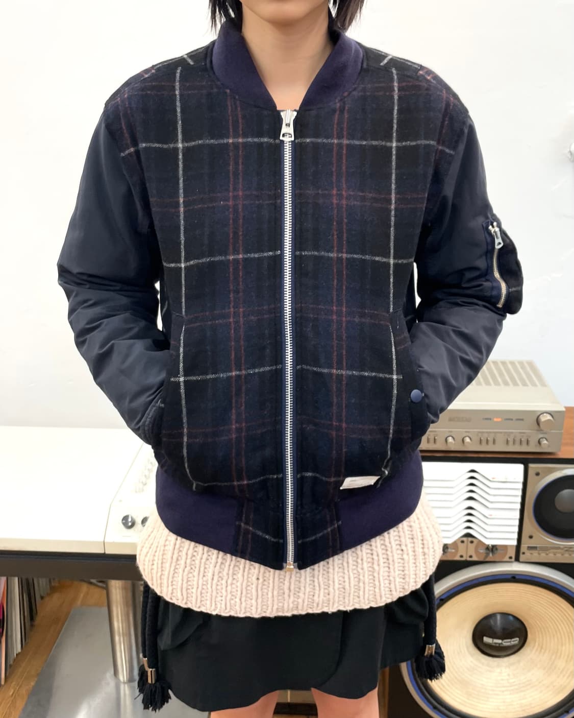 [2] Name. 체크 봄버 자켓 상품이미지3