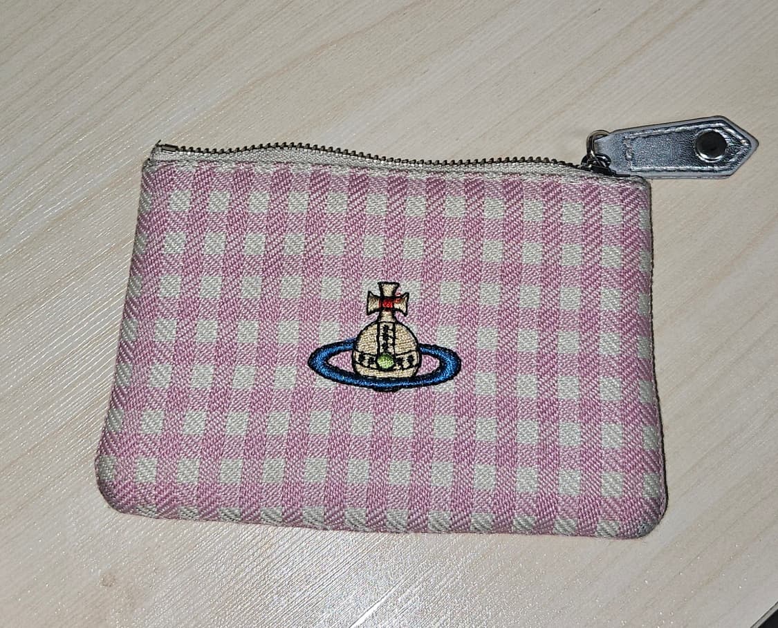 비비안웨스트우드 지갑/코튼 핑크 체크 빈티지 상품이미지1